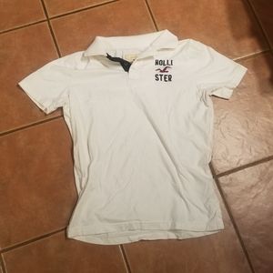 Hollister White Polo XL